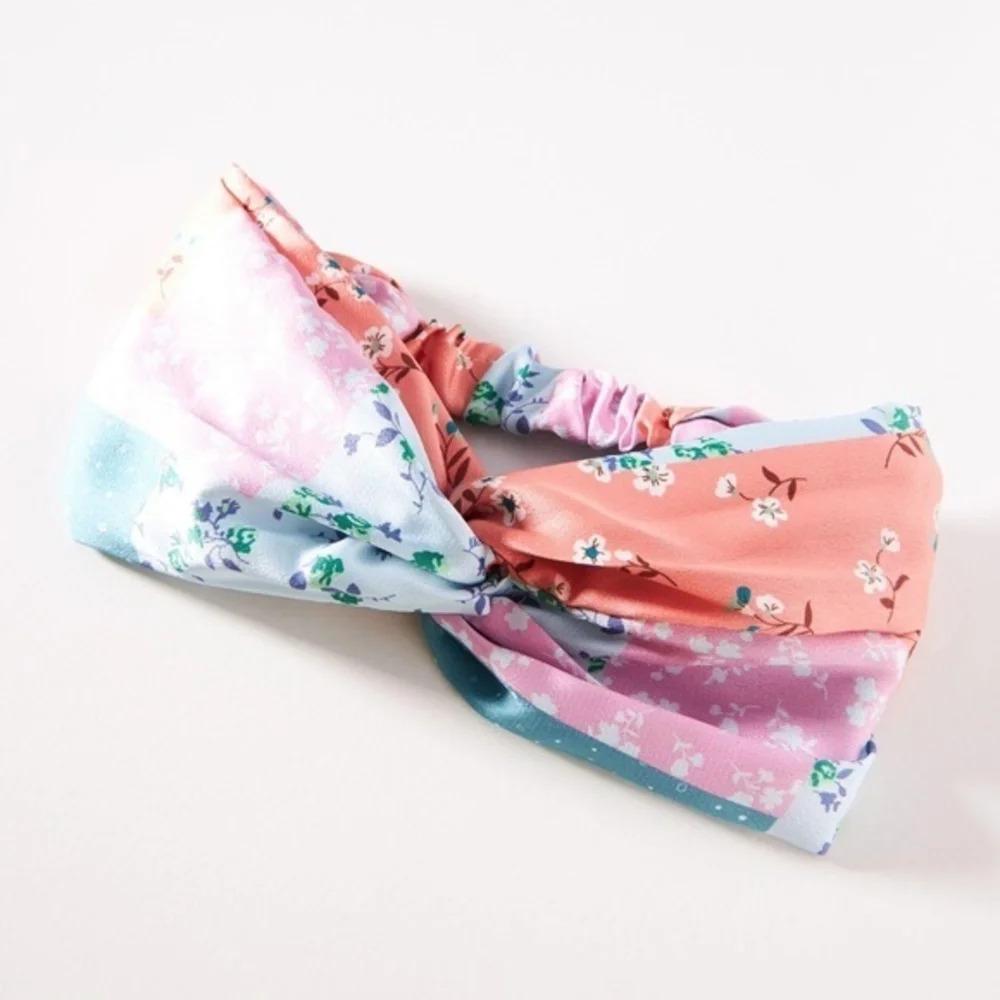 Anthropologie Floral Twist Headband